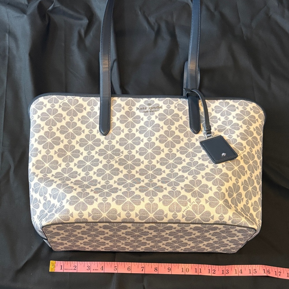 Kate Spade Navy and White Floral Tote